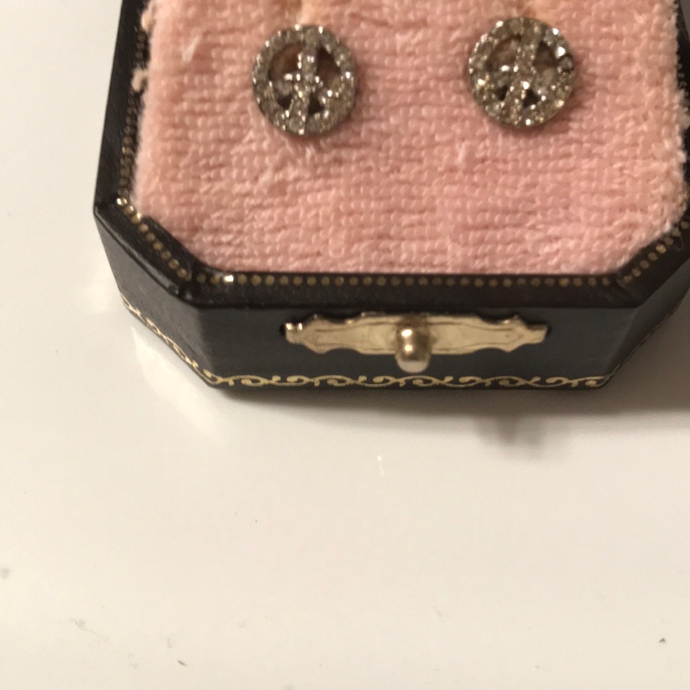 Juicy Couture Peace Sign Earrings